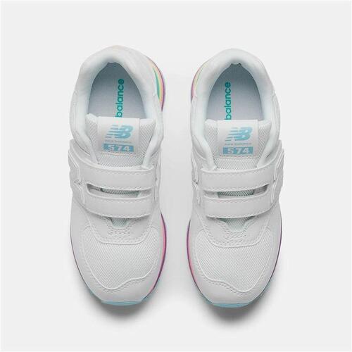 Sportssko til børn New Balance 574 Core Hook Loop Hvid 30