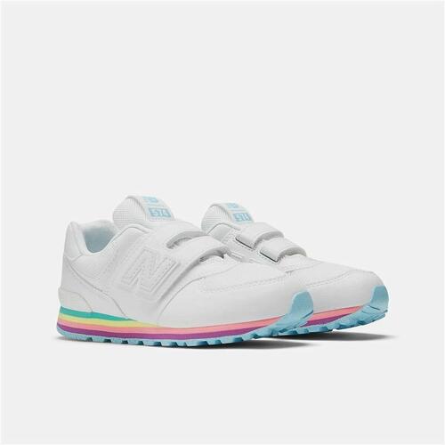 Sportssko til børn New Balance 574 Core Hook Loop Hvid 32