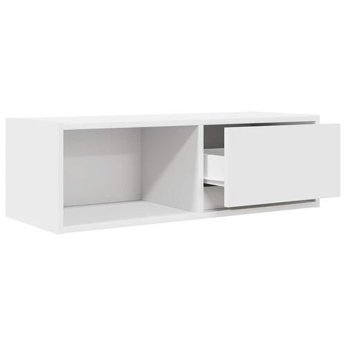 Tv-borde 2 stk. 80x31x25,5 cm konstrueret træ hvid