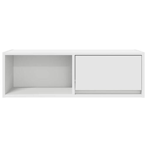 Tv-borde 2 stk. 80x31x25,5 cm konstrueret træ hvid