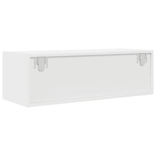 Tv-borde 2 stk. 80x31x25,5 cm konstrueret træ hvid