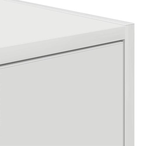 Tv-borde 2 stk. 80x31x25,5 cm konstrueret træ hvid