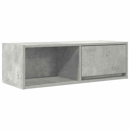 Tv-bord 80x31x25,5 cm konstrueret træ betongrå