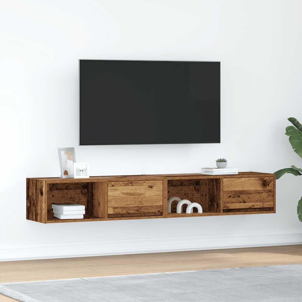 Tv-Bord 60X31X25,5 Cm Konstrueret Træ - 2 / 80 cm / Gammelt træ