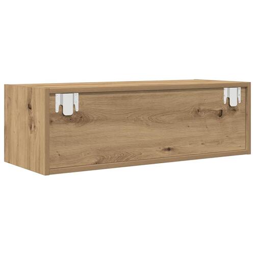 Tv-bord 80x31x25,5 cm konstrueret træ kunsteg