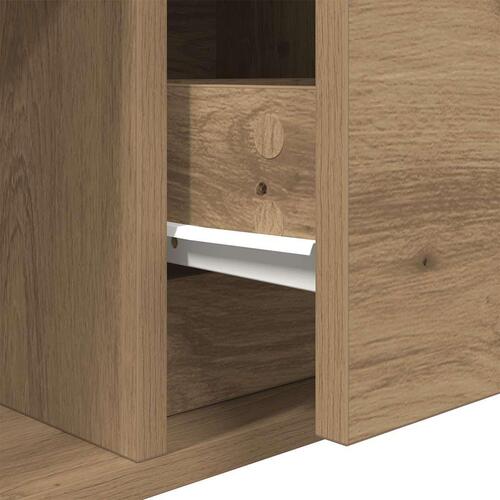 Tv-bord 80x31x25,5 cm konstrueret træ kunsteg