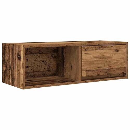 Tv-bord 80x31x25,5 cm konstrueret træ antikt trælook