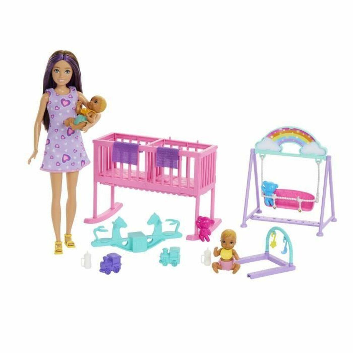 Barbie Skipper The Twins' Room - babydukke-legesæt med tilbehør billede