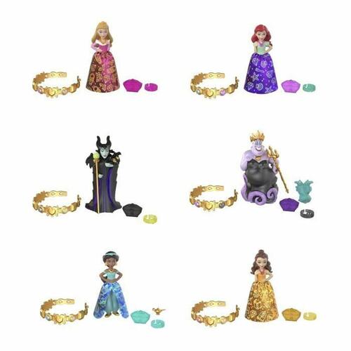 Babydukke med tilbehør Disney Princess Royalty Color Reveal