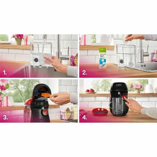 Kapselkaffemaskine BOSCH TAS103E Sort rouge 1400 W 700 ml