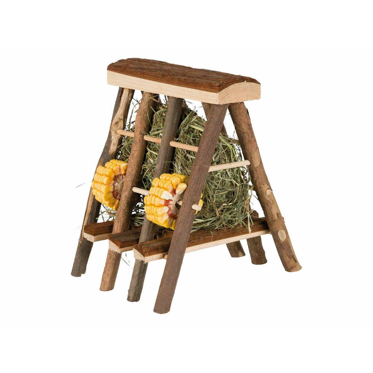 Feeder Trixie Træ 17 × 20 × 17 CM Hø