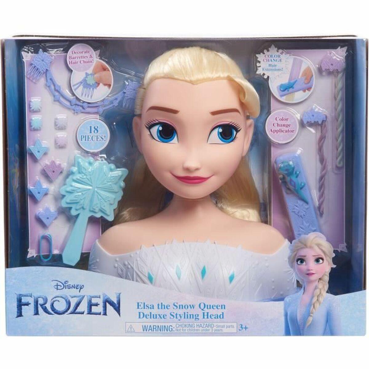 Frozen Elsa Deluxe Styling Head - dukkehoved med tilbehør
