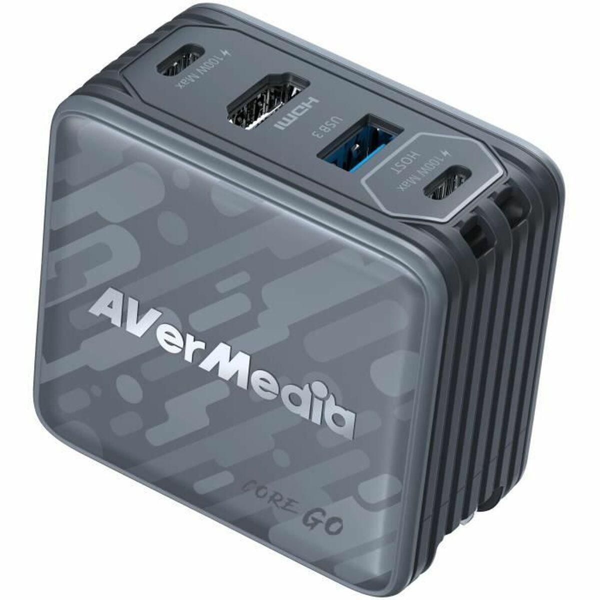 AVerMedia GC313 vægoplader - 100 W, EU-stik, sort
