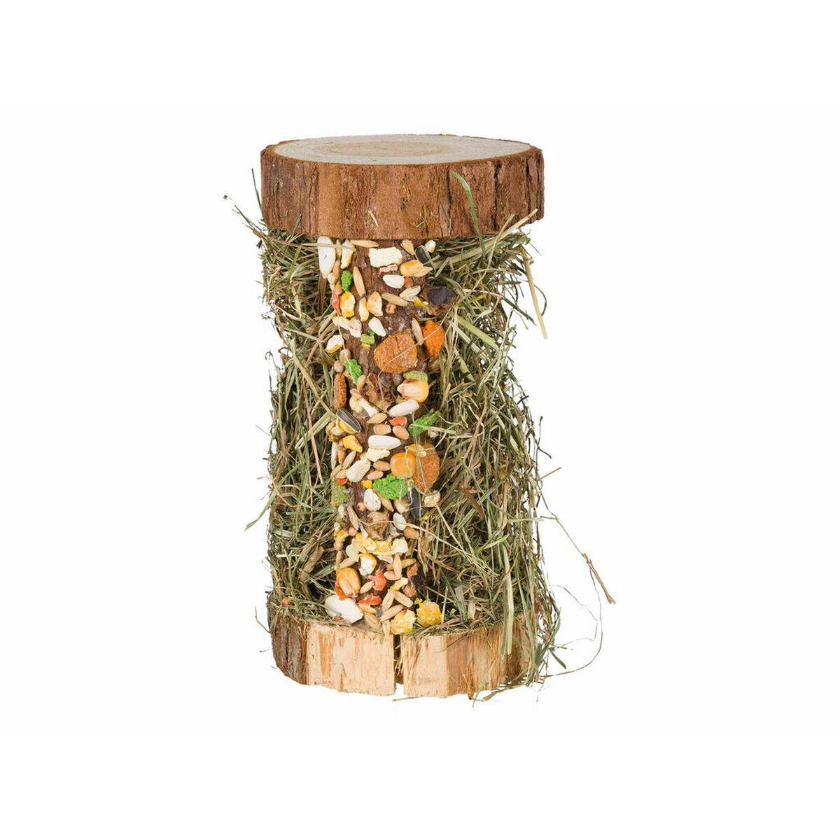 Trixie Wooden Tower with Mountain Meadow Hay 13 × 17 × 13 cm 110 g