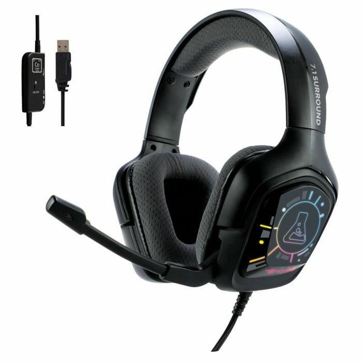 The G-Lab KORP COBALT 7.1 gaming headset med mikrofon (USB, RGB)