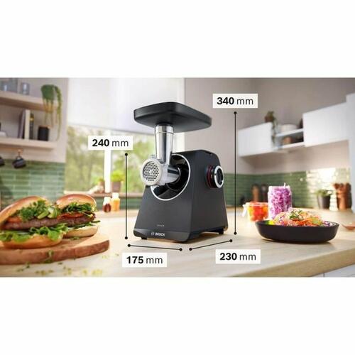 Kødhakker BOSCH MFWS430B Sort Grå 1900 W