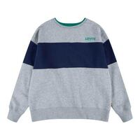 Sweatshirt til Børn Levi's Colorblock Crewneck Lysegrå 14 år