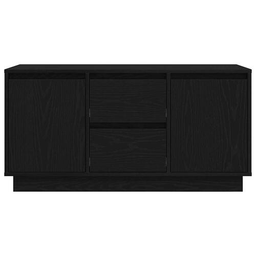Tv-skab med LED-lys 100x41x50 cm sort-eg