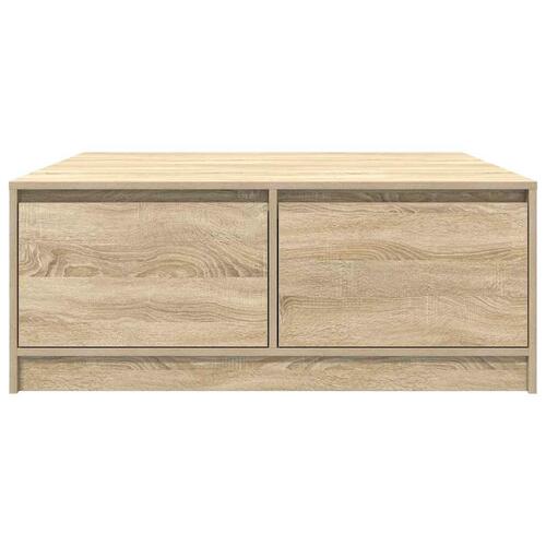 Sofabord med skuffer 100x100x40 cm sonoma-eg