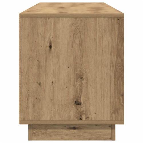 Tv-bord med LED-lys 160,5x41x50 cm kunsteg