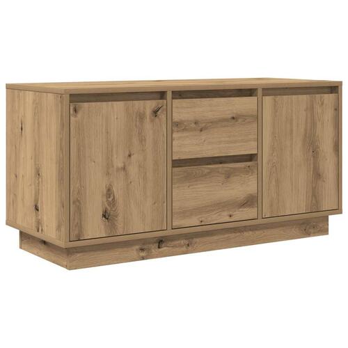 Tv-bord med LED-lys 100x41x50 cm kunsteg