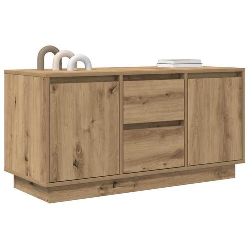 Tv-bord med LED-lys 100x41x50 cm kunsteg