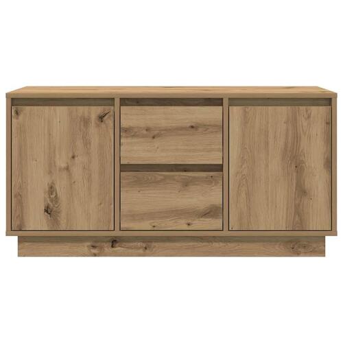 Tv-bord med LED-lys 100x41x50 cm kunsteg