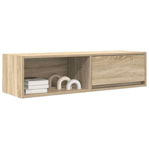 Tv-bord 100x31x25,5 cm konstrueret træ sonoma-eg