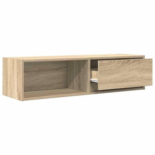 Tv-bord 100x31x25,5 cm konstrueret træ sonoma-eg