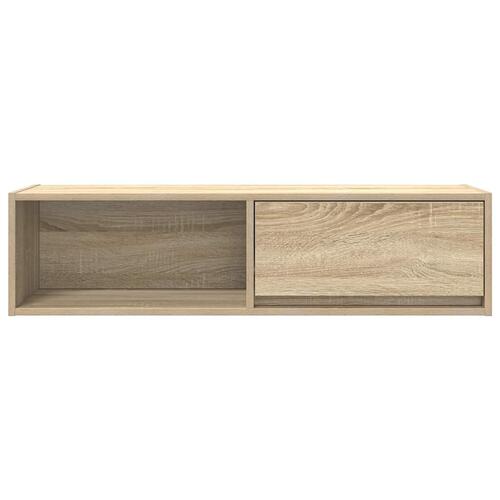 Tv-bord 100x31x25,5 cm konstrueret træ sonoma-eg