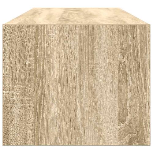 Tv-bord 100x31x25,5 cm konstrueret træ sonoma-eg