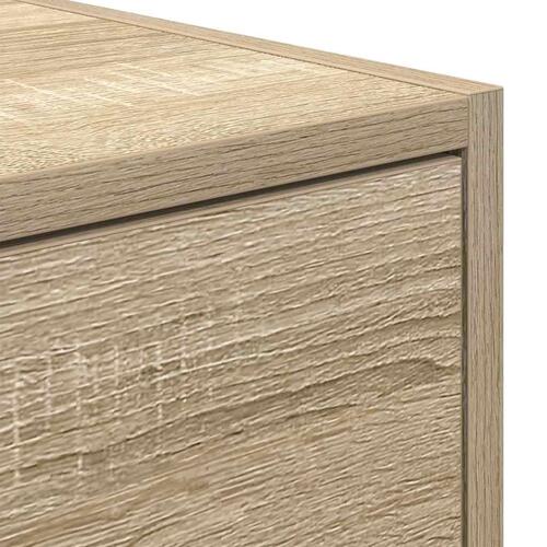 Tv-bord 100x31x25,5 cm konstrueret træ sonoma-eg