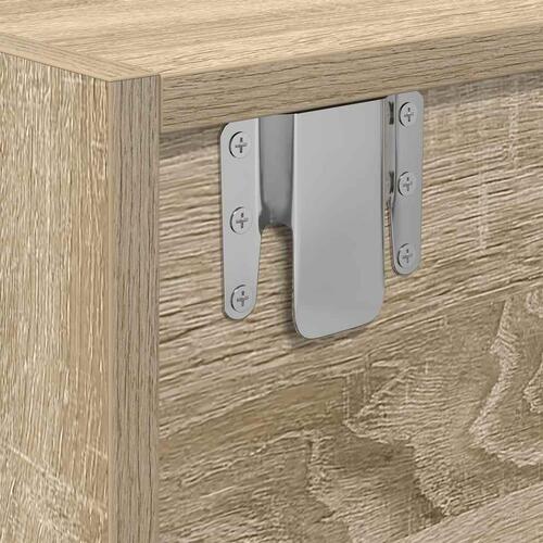 Tv-bord 100x31x25,5 cm konstrueret træ sonoma-eg