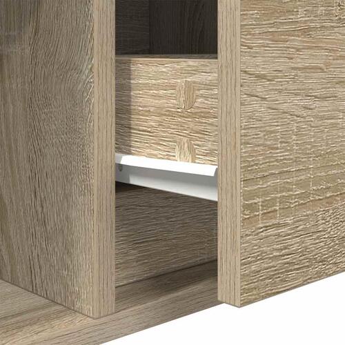 Tv-bord 100x31x25,5 cm konstrueret træ sonoma-eg