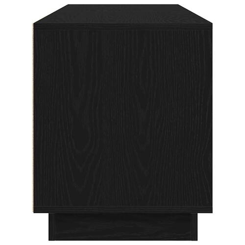 Tv-skab med LED-lys 160,5x41x50 cm sort-eg