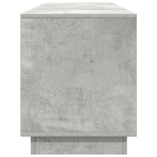 Tv-bord med LED-lys 193,5x41x50 cm betongrå