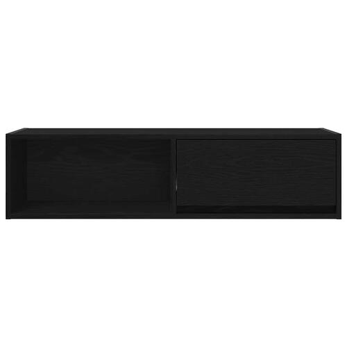 Tv-borde 2 stk. 100x31x25,5cm konstrueret træ sort egetræsfarve