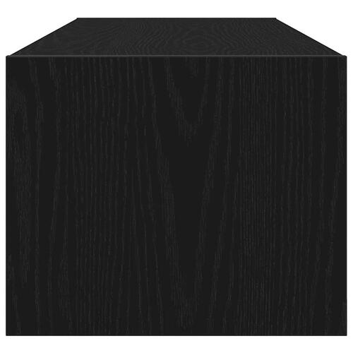 Tv-borde 2 stk. 100x31x25,5cm konstrueret træ sort egetræsfarve