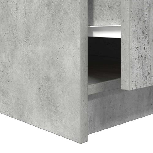 Sofabord med skuffer 70,5x70x40 cm betongrå