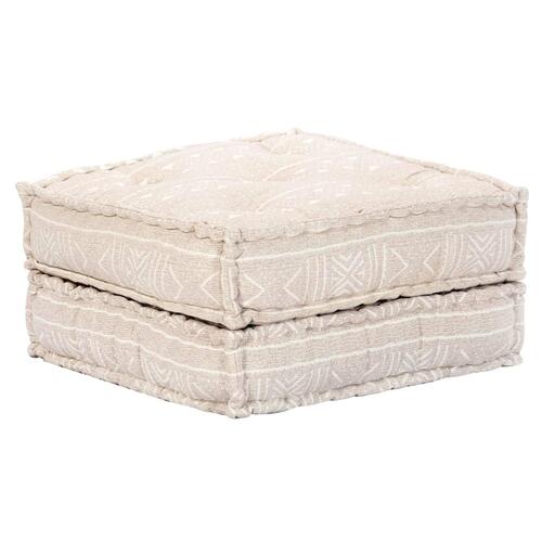 4-personers modulær puf stof beige