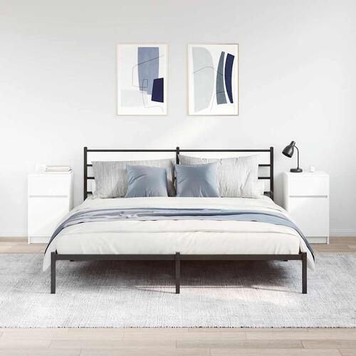 Sengeborde 2 stk. 39x35x65 cm konstrueret træ hvid