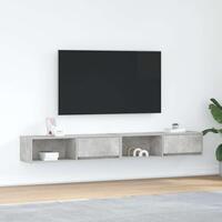 Tv-borde 2 stk. 100x31x25,5 cm konstrueret træ betongrå
