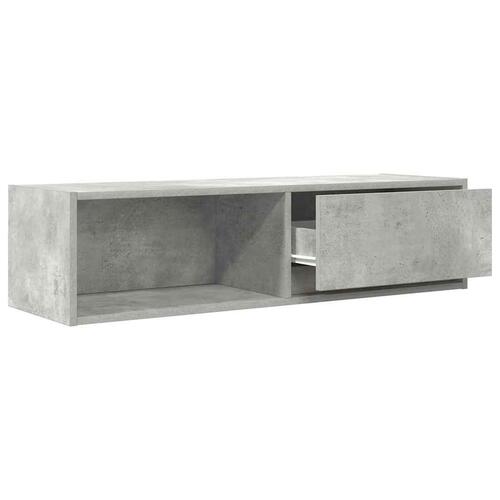 Tv-borde 2 stk. 100x31x25,5 cm konstrueret træ betongrå