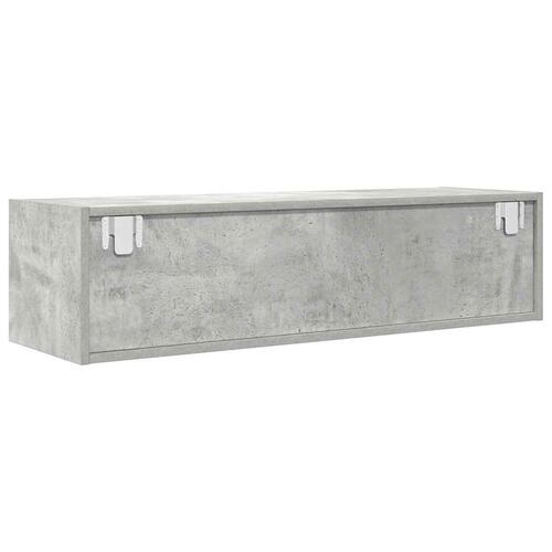 Tv-borde 2 stk. 100x31x25,5 cm konstrueret træ betongrå