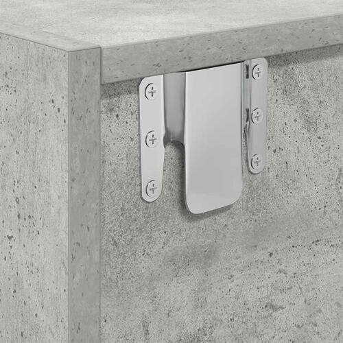 Tv-borde 2 stk. 100x31x25,5 cm konstrueret træ betongrå