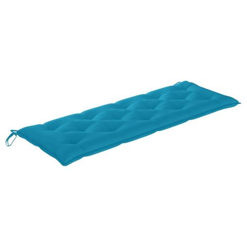 Hynde til havebænk 150x50x7 cm stof lyseblå