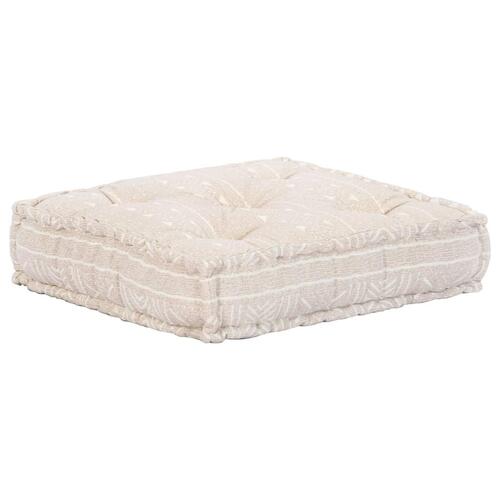2-personers modulær puf stof beige