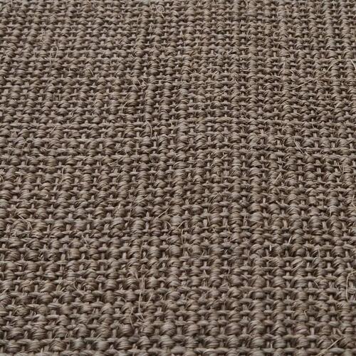 Gulvtæppe 66x300 cm naturlig sisal brun
