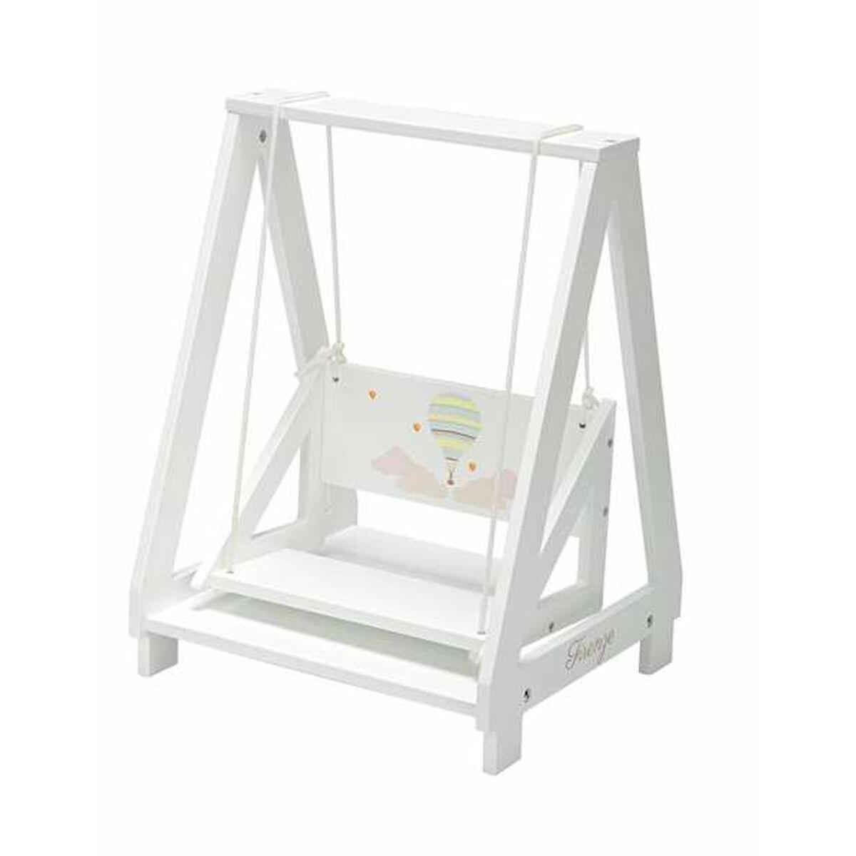 Dukkegynge Arias - hvid, plast, dukketilbehør