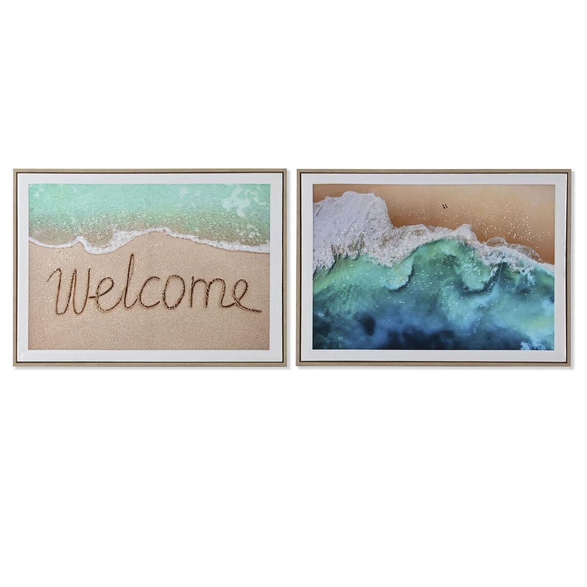 Lærredsbillede - Strand/Middelhavet, 72,5 × 52,5 cm